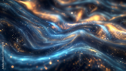 Cosmic Blue Abstract Background