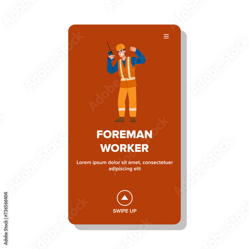 work foreman worker vector