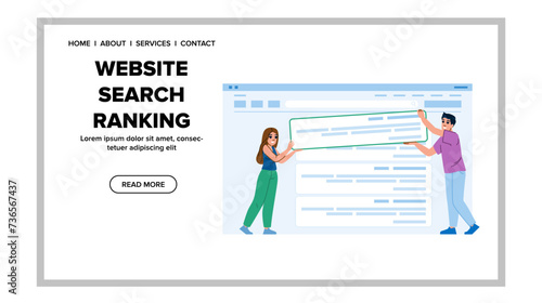 marketing website search ranking vector