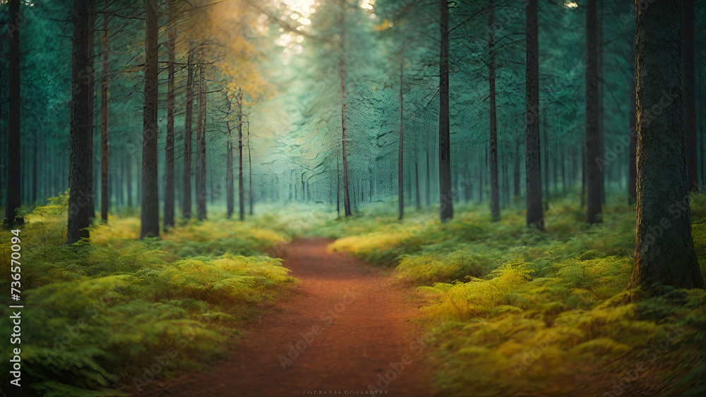 morning in the forest