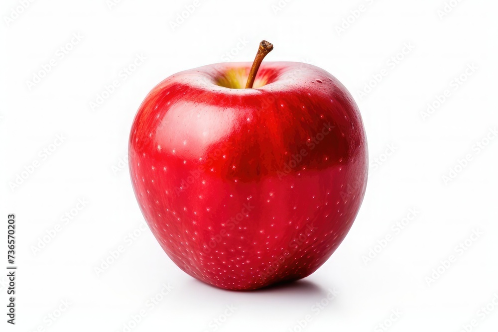Red apple on white background Red apple on white background
