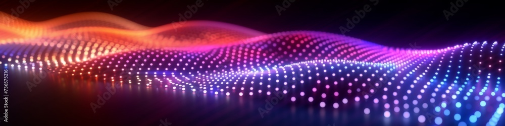 Abstract LED Lights created with Generative AI Technology, ai, generative