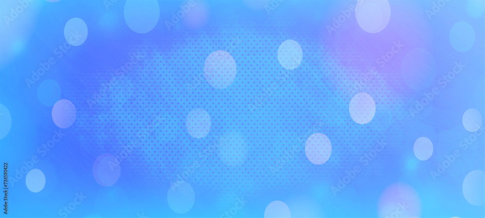 Blue bokeh background for banner, poster, event, celebrations, ad, and various design works