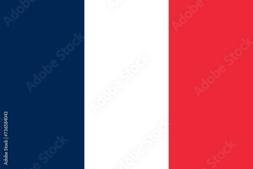 Countries and cultures: the flag of France