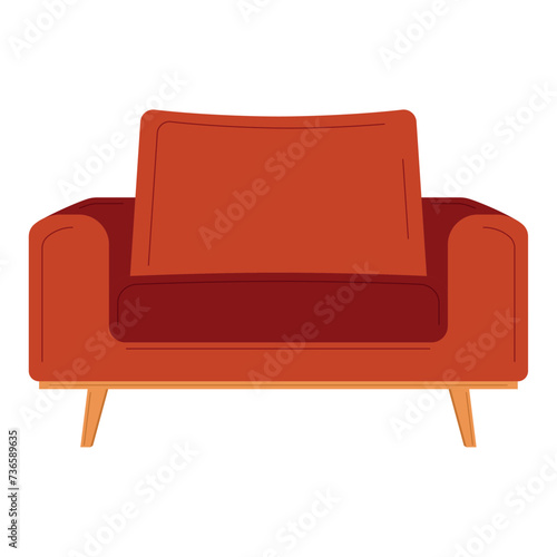 Isolated colored couch sketch icon Vector illustration