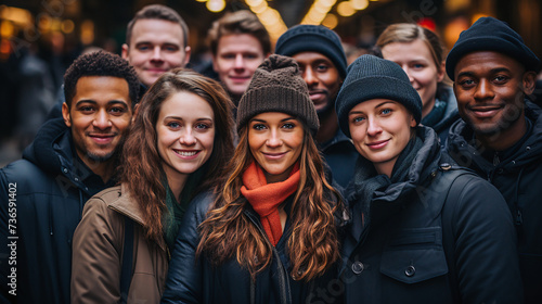 group of multiculturel people photo