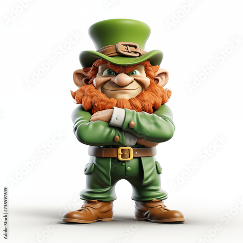 Wallpaper Mural 3D leprechaun character Saint Patrick's day illustration Torontodigital.ca