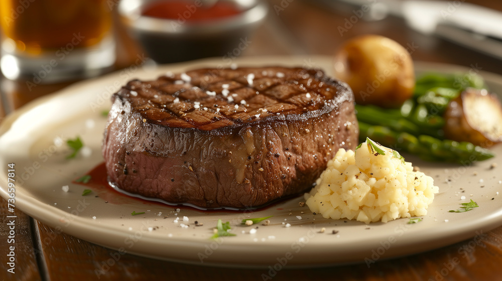 Elegant Steak Dinner Presentation Elegant Steak Dinner Presentation