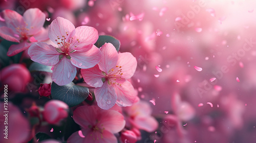 cherry blossom pink background for spring