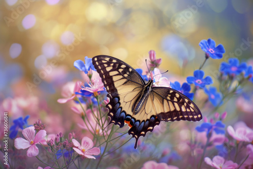 Butterfly on Flowers