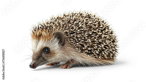 Small Hedgehog Sitting on White Surface