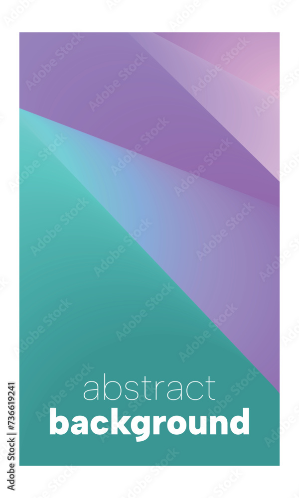 Modern lilac and turquoise vertical background with gradient. Colorful liquid cover for poster, banner, flyer and presentation. Vector image.