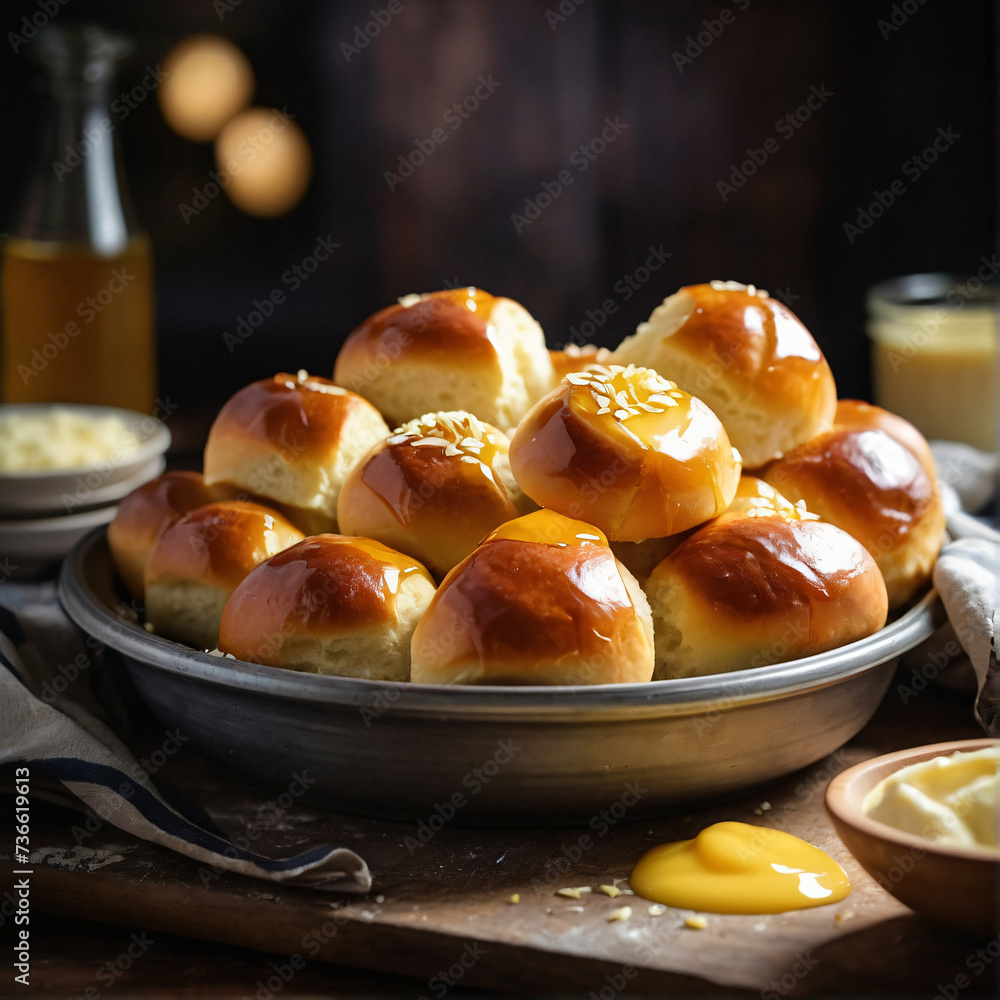 Homemade Dinner Rolls with Honey Butter - Warm and Fluffy Bread Delight Homemade Dinner Rolls with Honey Butter - Warm and Fluffy Bread Delight