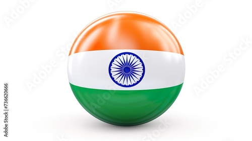 Free Download Indian Independence Day 3d flag button Freedom Concepts - GFXLoad