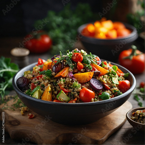 Harvest Quinoa Salad with Roasted Vegetables - Nutrient-Rich Autumn Bliss