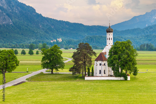 Saint Coloman church near the Neuschwanstein castle photo