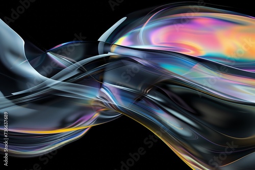 abstract colorful glass sculptures background