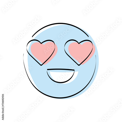 A heart. love. a symbol of love. red. guy. young woman. to stretch out. arm. valentine card. the icon. doodle. colored. vector. on a white background. flat.