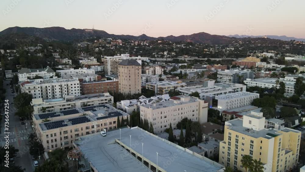 top view Hollywood in Los Angeles California USA top view Hollywood in Los Angeles California USA