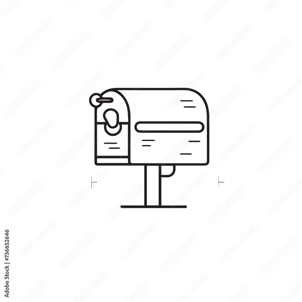 Post mail in cartoon, doodle style. Image for t-shirt, web, mobile apps and ui. Isolated 2d vector illustration in logo, icon, sketch style, Eps 10. AI Generative