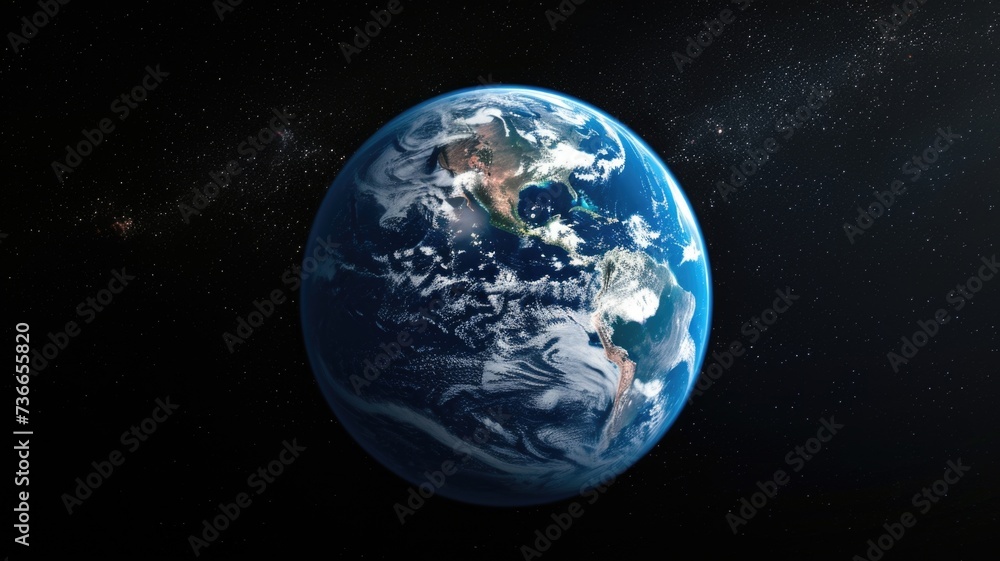 artistic representation of Earth from space, symbolizing the perspective gained from human spaceflight missions