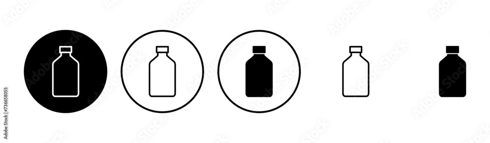 Bottle icon set. bottle vector icon