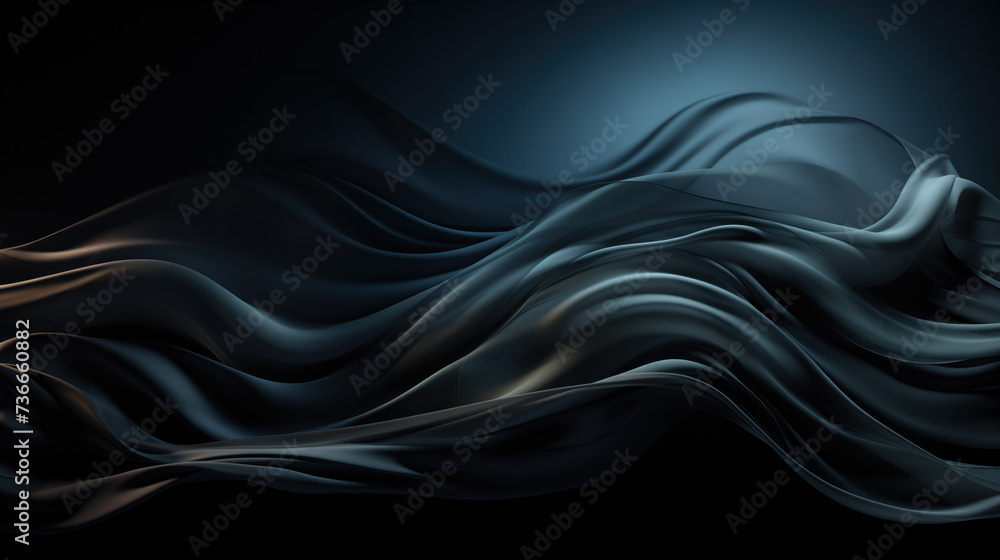 Abstract black background with waves Abstract black background with waves