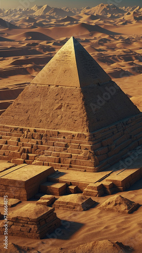 sunset over the pyramids