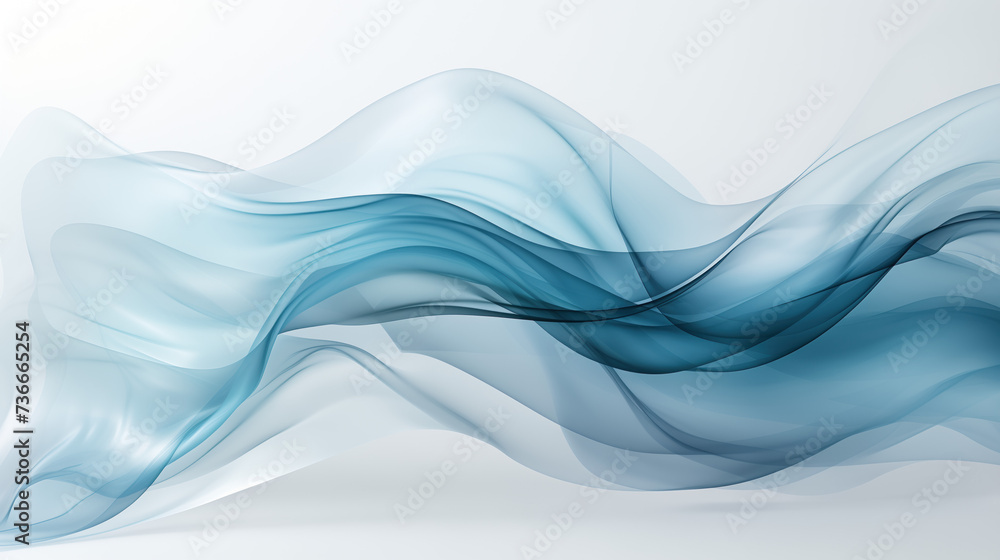 Fototapeta premium Abstract white background with blue