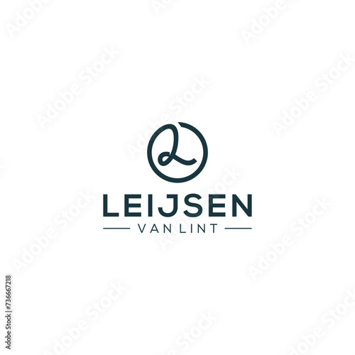 initial letter l logo design