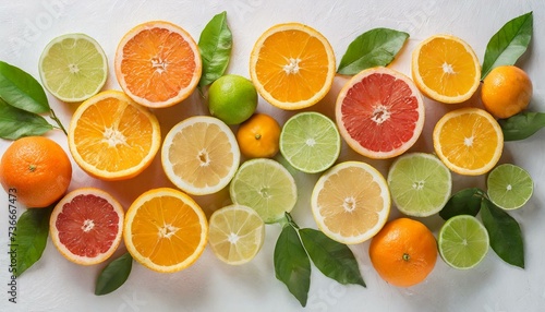Horizontal bright citrus background