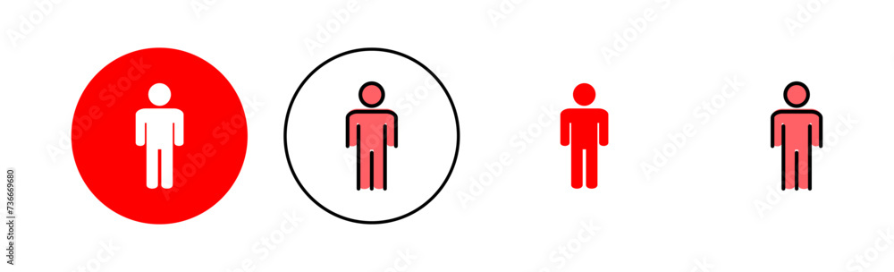 Man icon set illustration. male sign and symbol. human symbol Man icon set illustration. male sign and symbol. human symbol