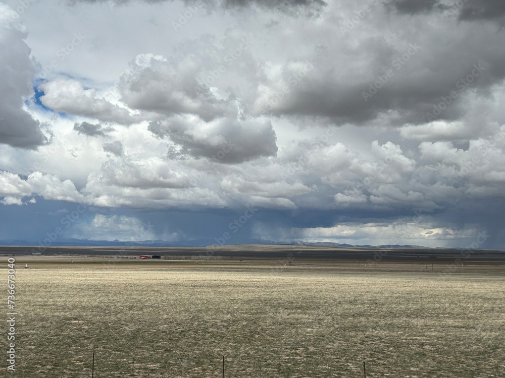 storm clouds over the plains