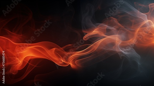 Smoky background with light sources on the sides