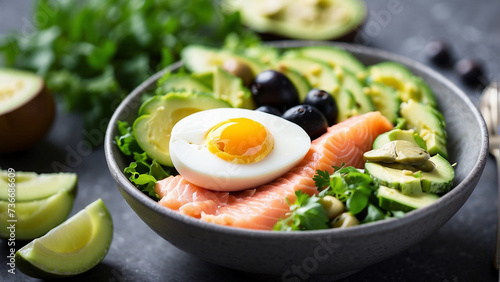   Nutrient-rich Delights  Crafting a Ketogenic or Paleo Diet Lunch Bowl for Health-conscious Dining 