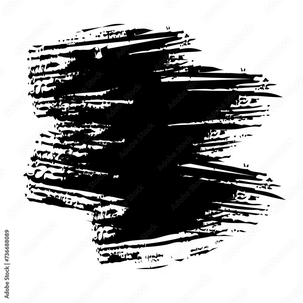 Set of black paint, ink brush strokes, brushes, lines. Dirty artistic design elements Set of black paint, ink brush strokes, brushes, lines. Dirty artistic design elements