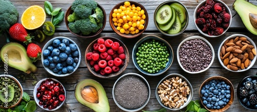 Nutritious immune-boosting food  abundant in antioxidants  minerals  and vitamins.