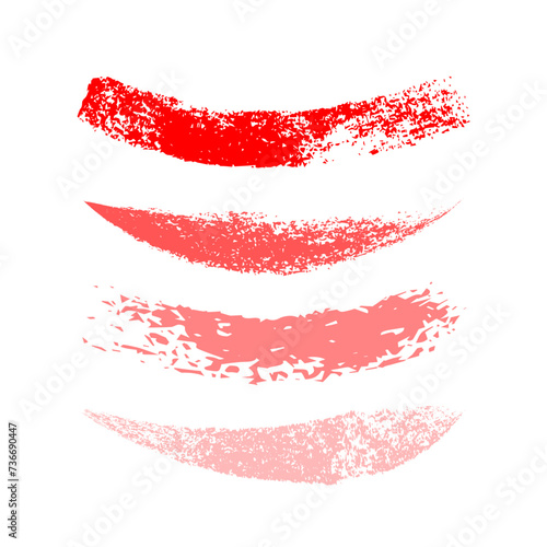 Set of grunge brush strokes. Hand painted watercolor brush strokes