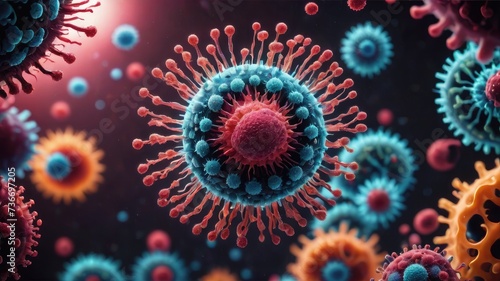 Virus bacteria and fungi, virus images, covid virus structure, in microscope covid virus structure, virus structure, and function wallpaper © Tilak
