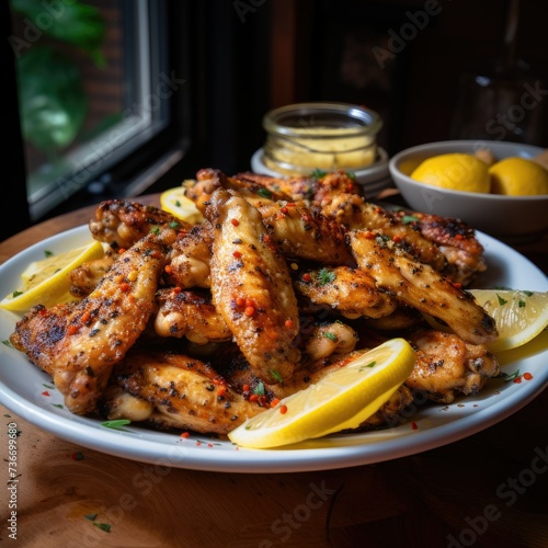 Fiery and Flavorful: Indulge in Hot Lemon Pepper Chicken Wings for a Spicy Kick!