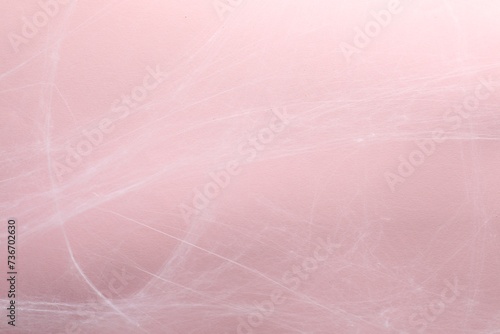 Creepy white cobweb hanging on pink background