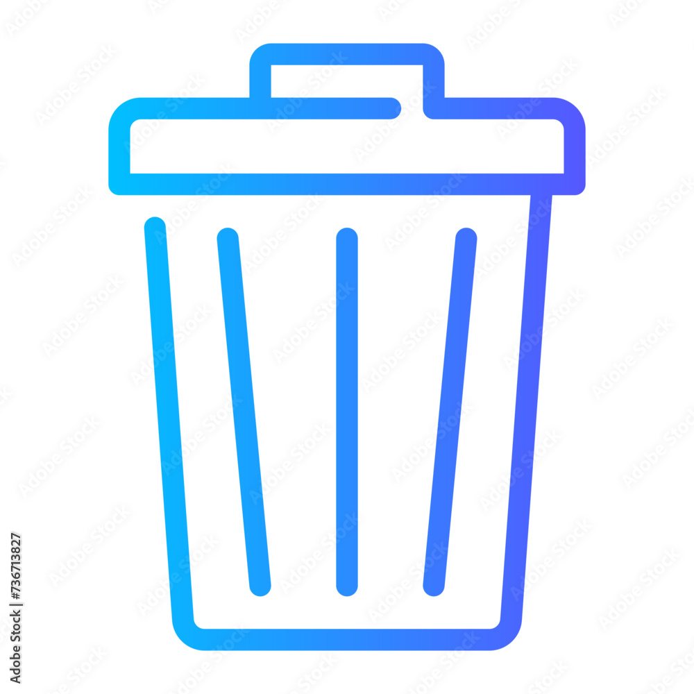 uninstall gradient icon uninstall gradient icon