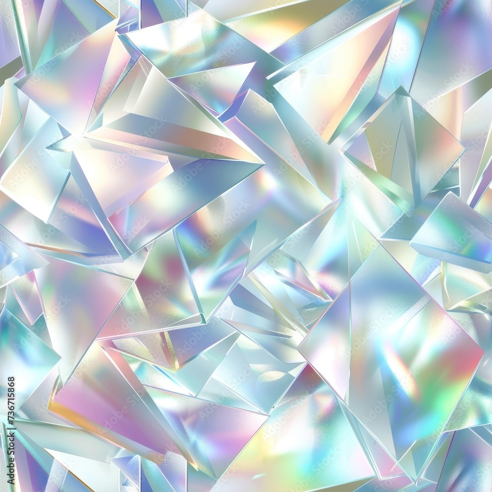 Iridescent rainbow prism light, seamless pattern Iridescent rainbow prism light, seamless pattern