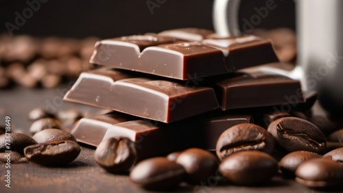 Photo Of Chocolate And Coffee Beans.