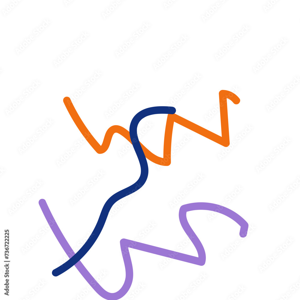Abstract Squiggly lines vectors Abstract Squiggly lines vectors