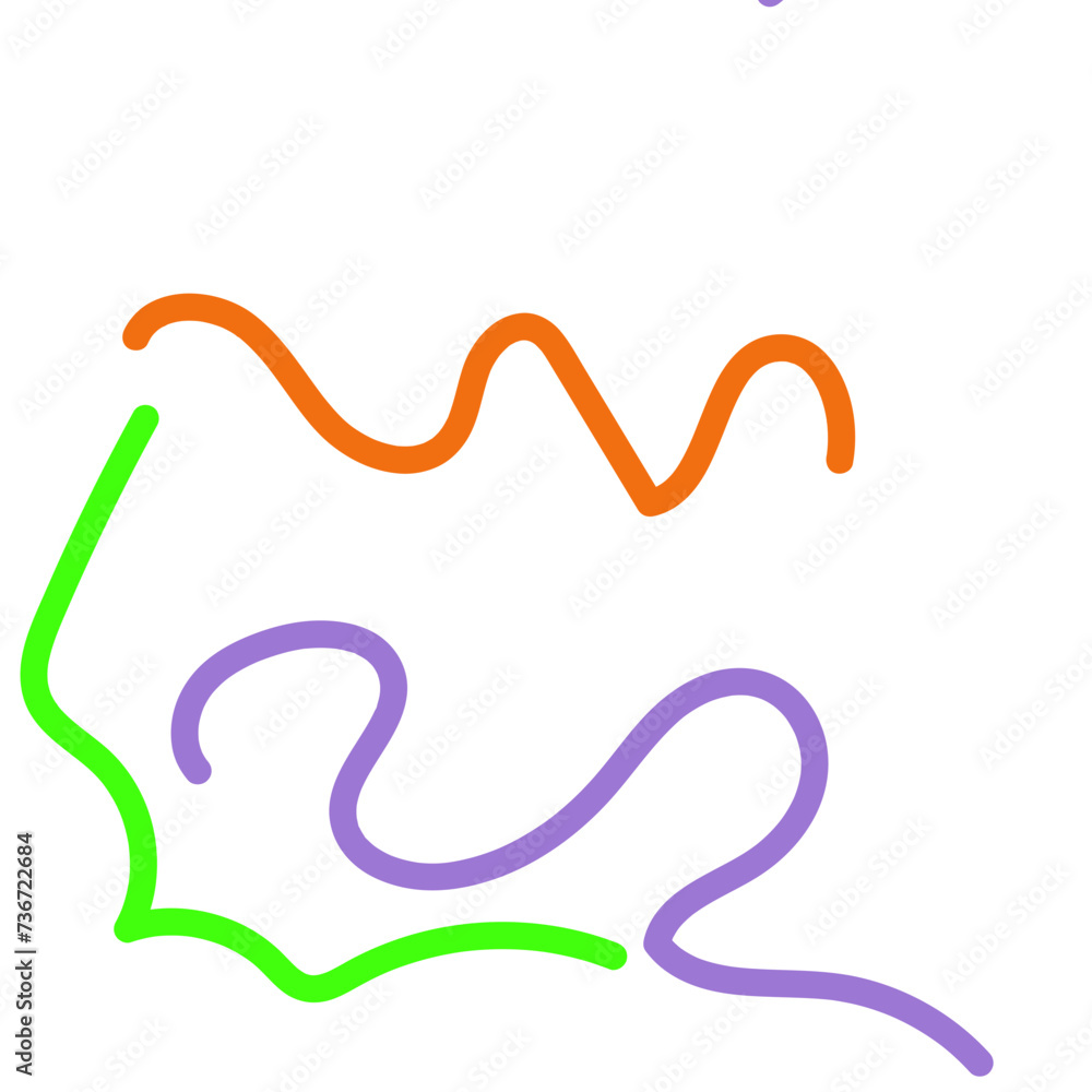 Abstract Squiggly lines vectors Abstract Squiggly lines vectors