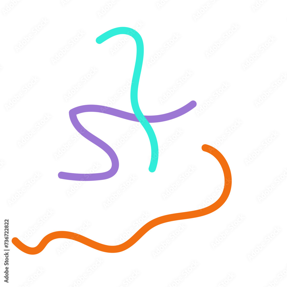 Abstract Squiggly lines vectors Abstract Squiggly lines vectors