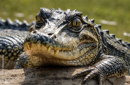 close up of a crocodile © abbas