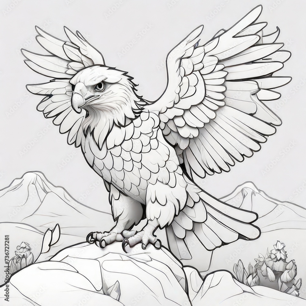 eagle cartoon illustration