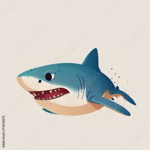 shark cartoon illustration